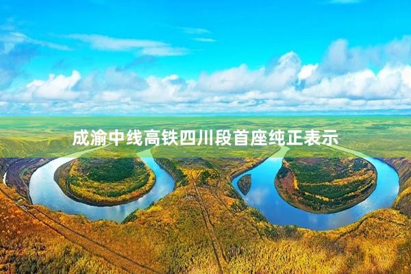 成渝中线高铁四川段首座纯正表示